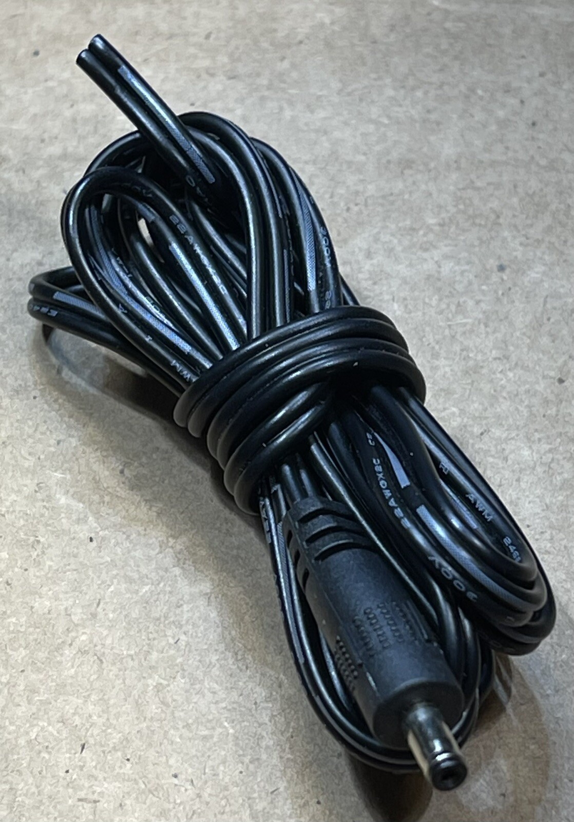 Plug 1.35 mm x 3.5 mm 2 pack 5 ft DC Barrel Coaxial Power Wire Cable 22 AWG Cord