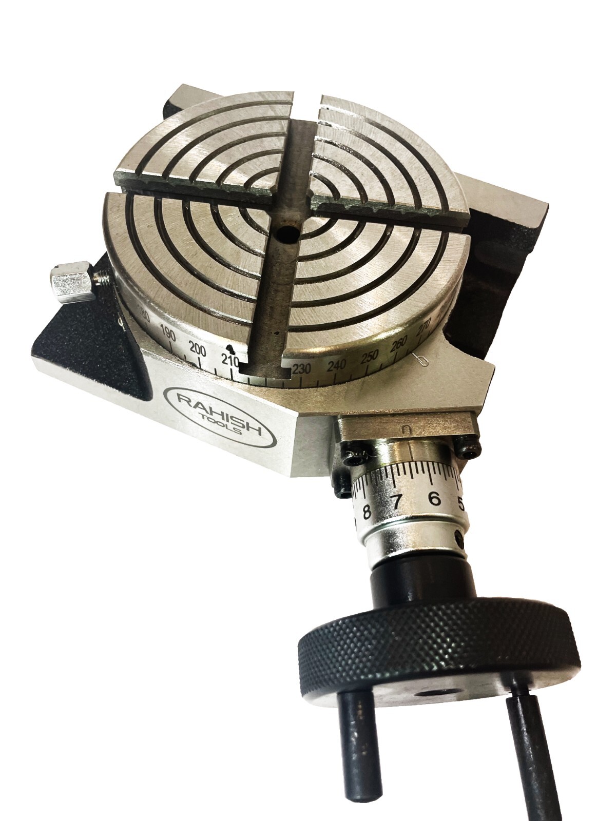 4" 100 mm Rotary Table Horizontal And Vertical With 65 mm 3 Jaw Chuck Backplate