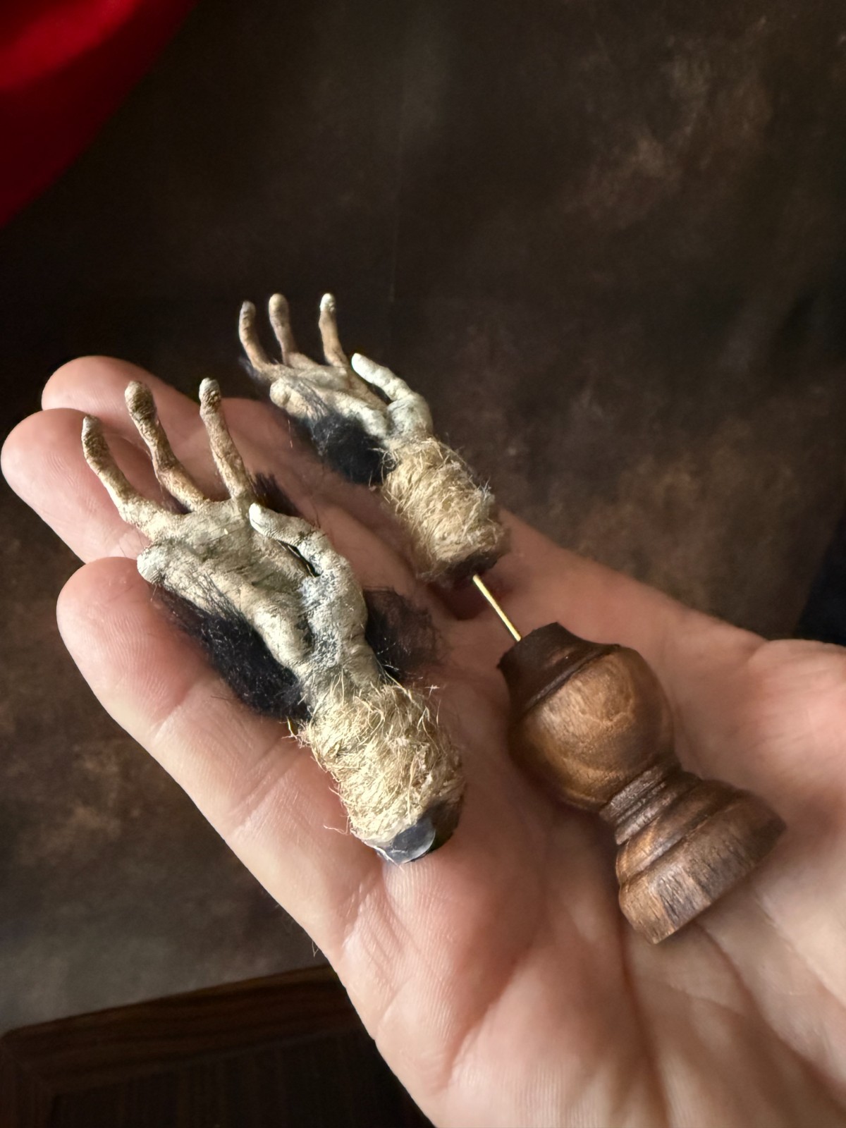 Cursed Monkey Paw for curiosity cabinet unmounted