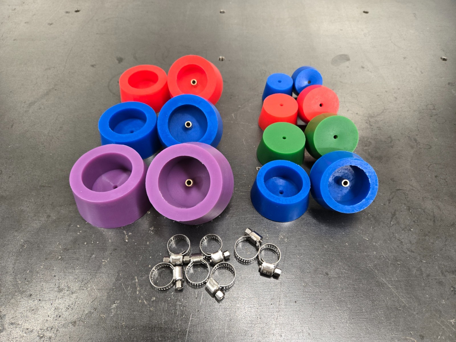 Silicone Purge Plug Kit 1.25 to 3 inch for Tig Welding Stainless Manifold Header