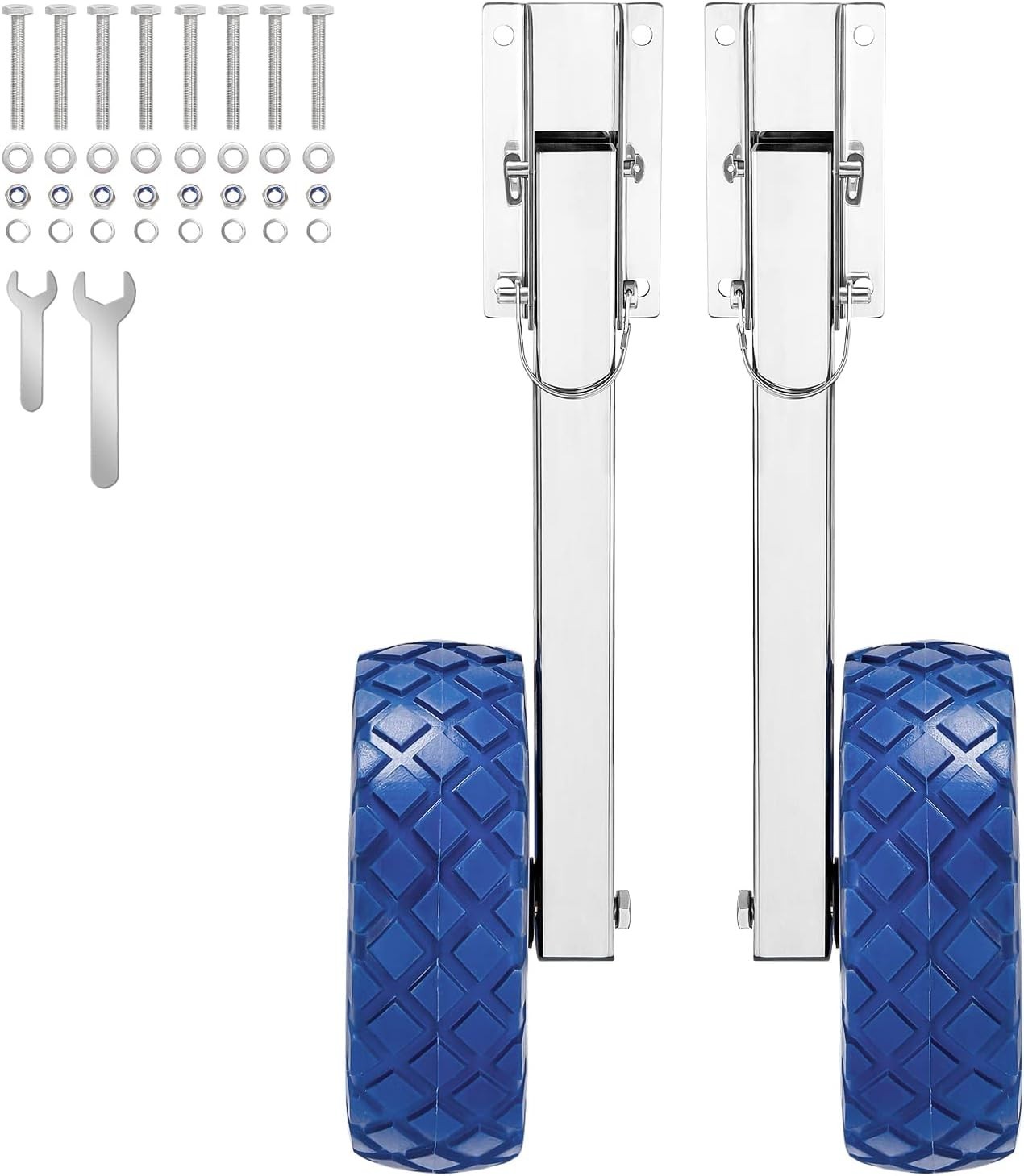 Boat Launching Wheels,10'' Inflatable Boat Launch Wheels 300 LB Loading Capacity