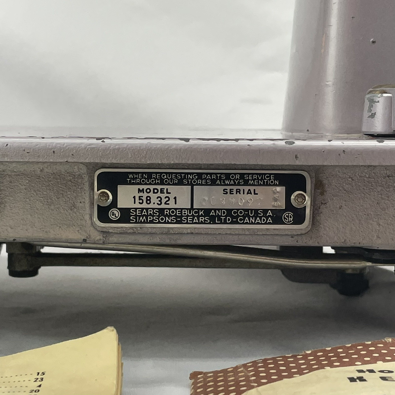 SERVICED - KENMORE 158 HEAVY DUTY 1 Amp Steel Zigzag Sewing Machine JAPAN