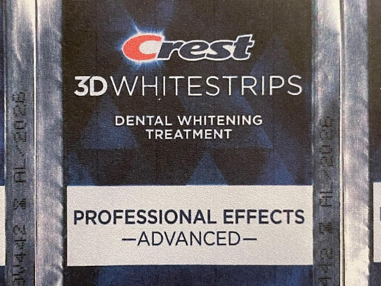 NEW CREST ADVANCED PROFESSIONAL EFFECTS Whitestrips 10 Pouches / 20 Strips 3D