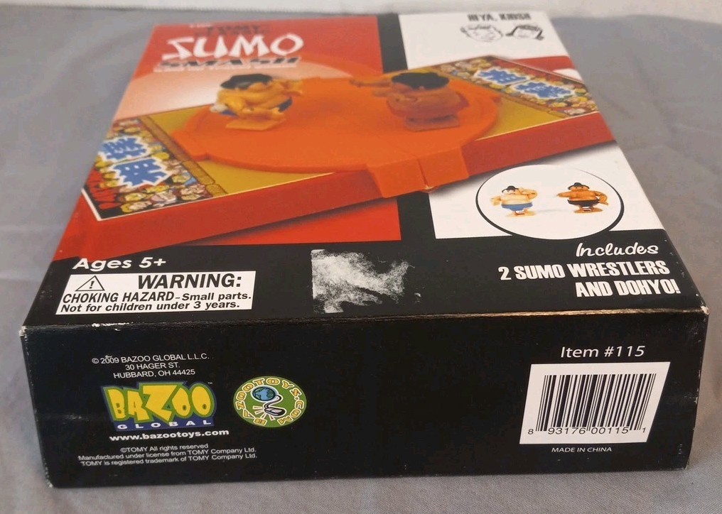 Tomy Classics Sumo Smash Wind Up Travel Game 2009 Bazoo Global New W Box Damage