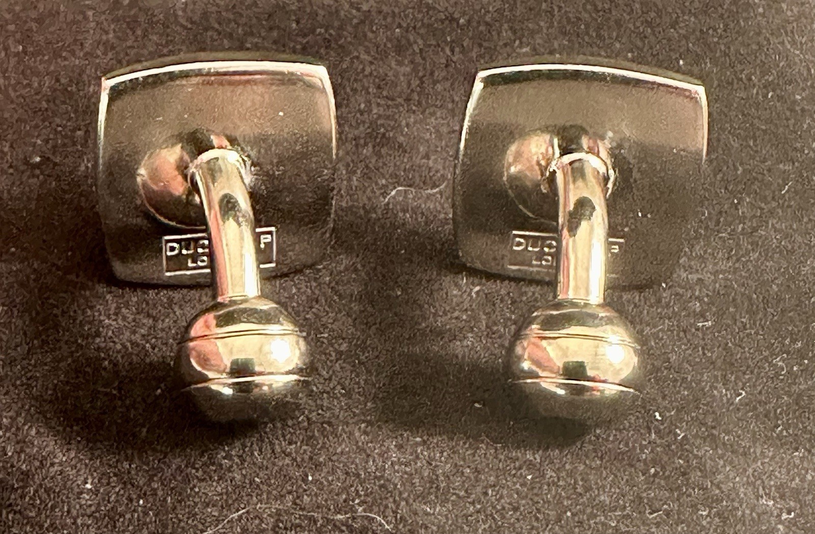 Duchamp London Vintage-Style Cufflinks Silver Enamel 21.79g SELLER COLLECTION