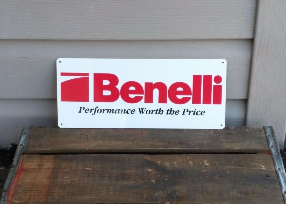 BENELLI FIRE ARMS GUN SHOP HUNTING DEALER M2 TACTICAL METAL SIGN 5X12 50072