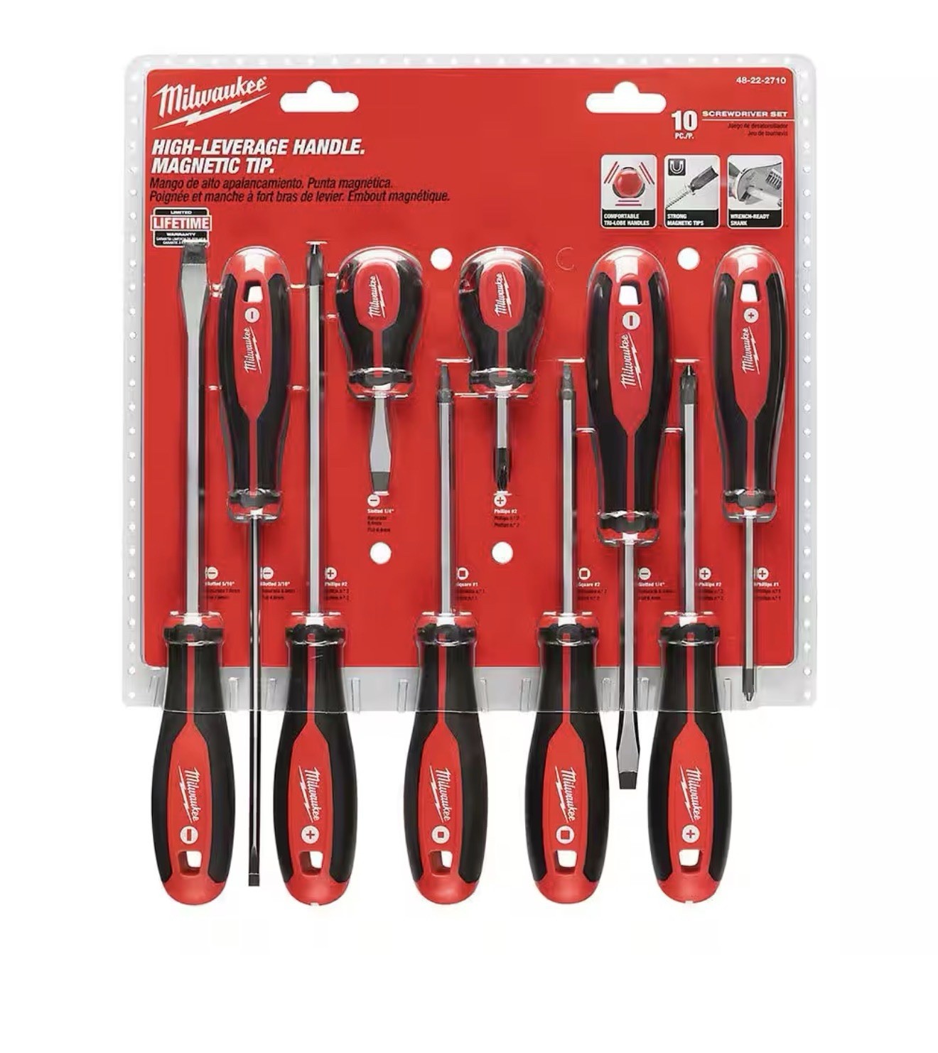 Milwaukee Tool 48-22-2710 Screwdriver Kit - 10 Pc