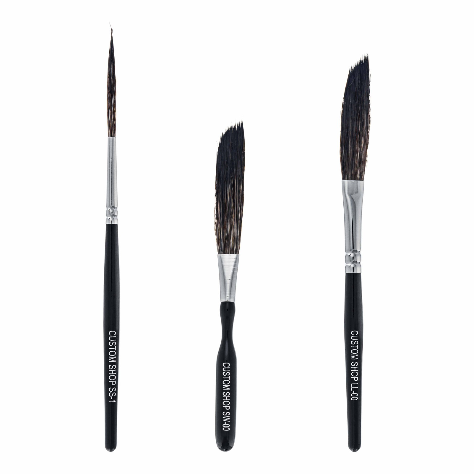 Custom Shop Starter Pinstripe Brush Kit (Sword #00, Scroll #1 & Long Liner #00)