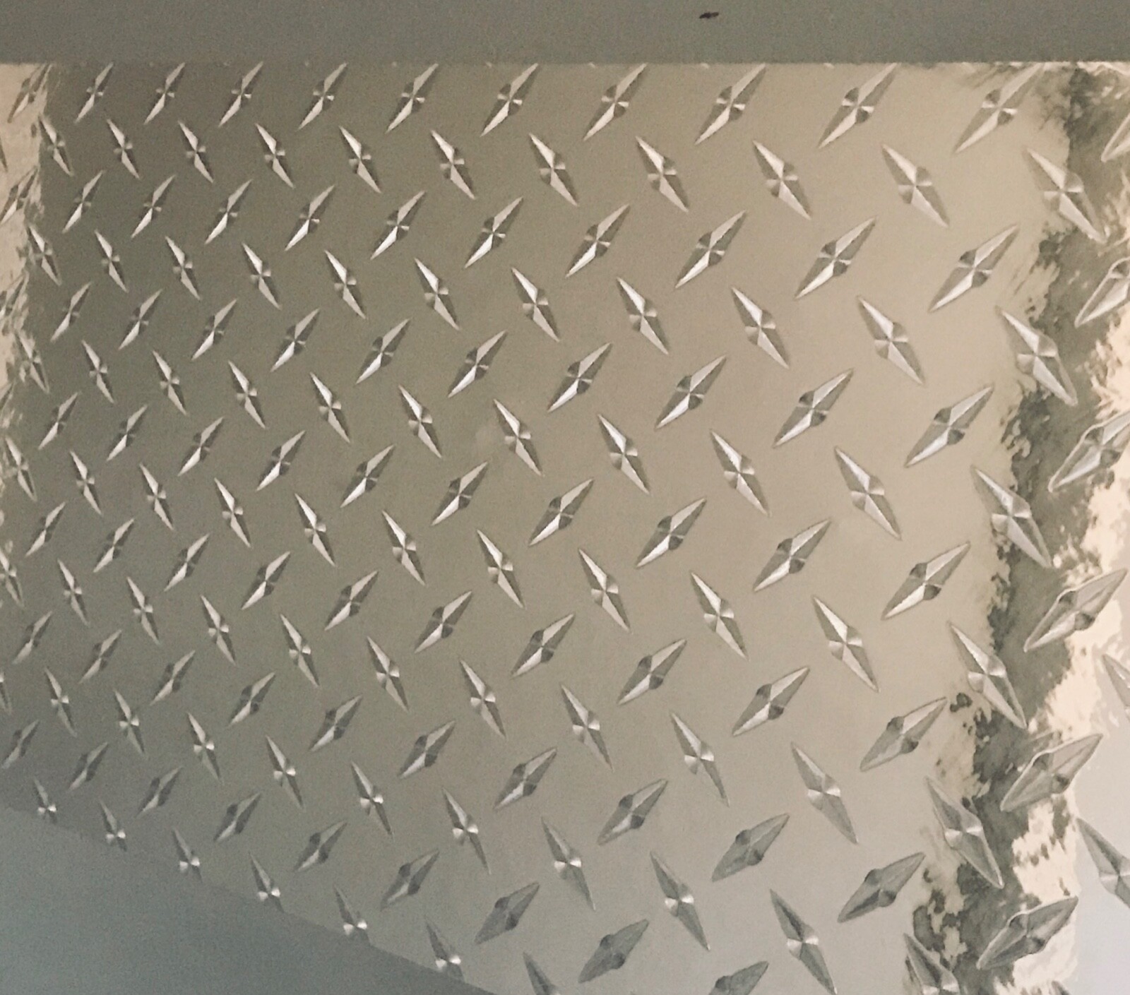 Diamond Plate Sign Vinyl, Choose Color and Size, 12 and 24 inch wide rolls