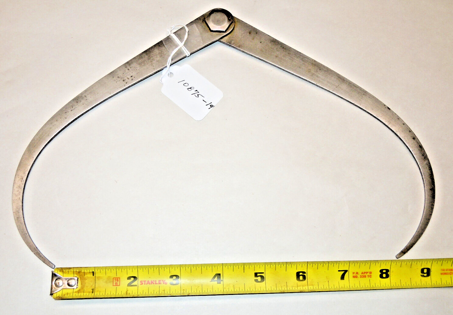 Calipers, STARRETT Vintage Machinist / Woodworker 8" Outside Calipers, USA