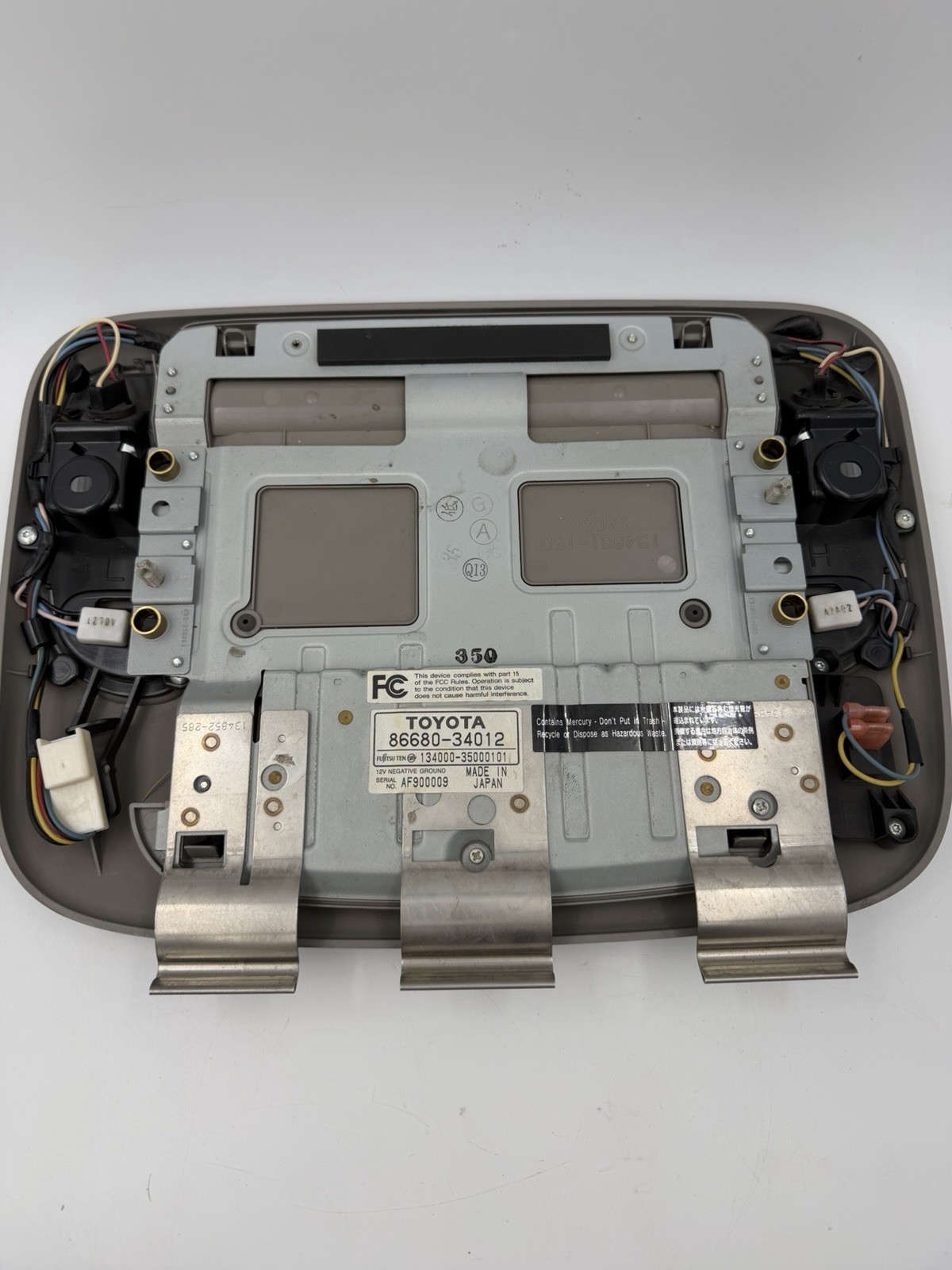 2003 2007 Toyota Sequoia Overhead Console Dome Light Assembly TV DVD Screen