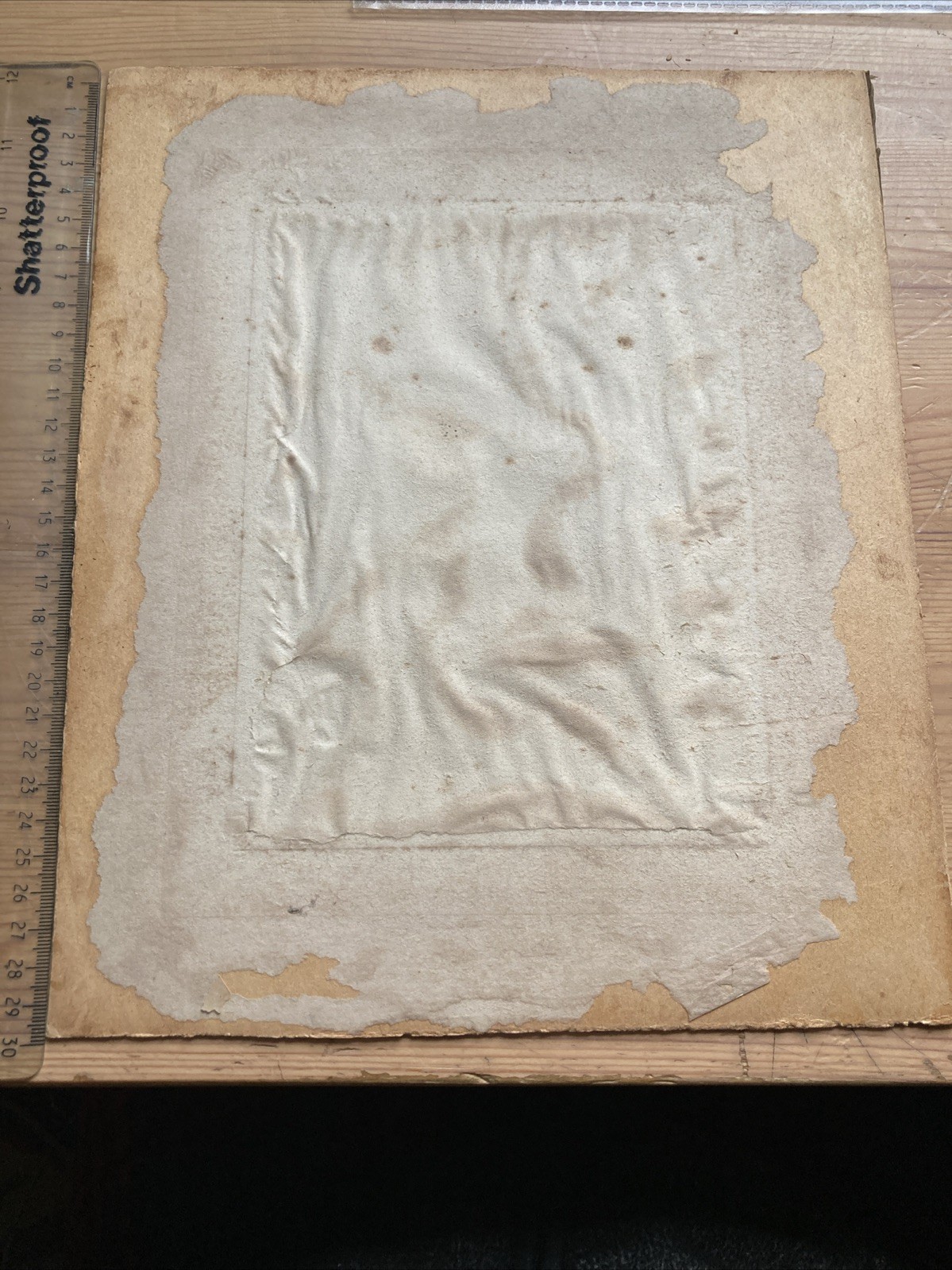 WWI Large Cabinet Card Photo British Indian Army ? Officer Group 30x25cm