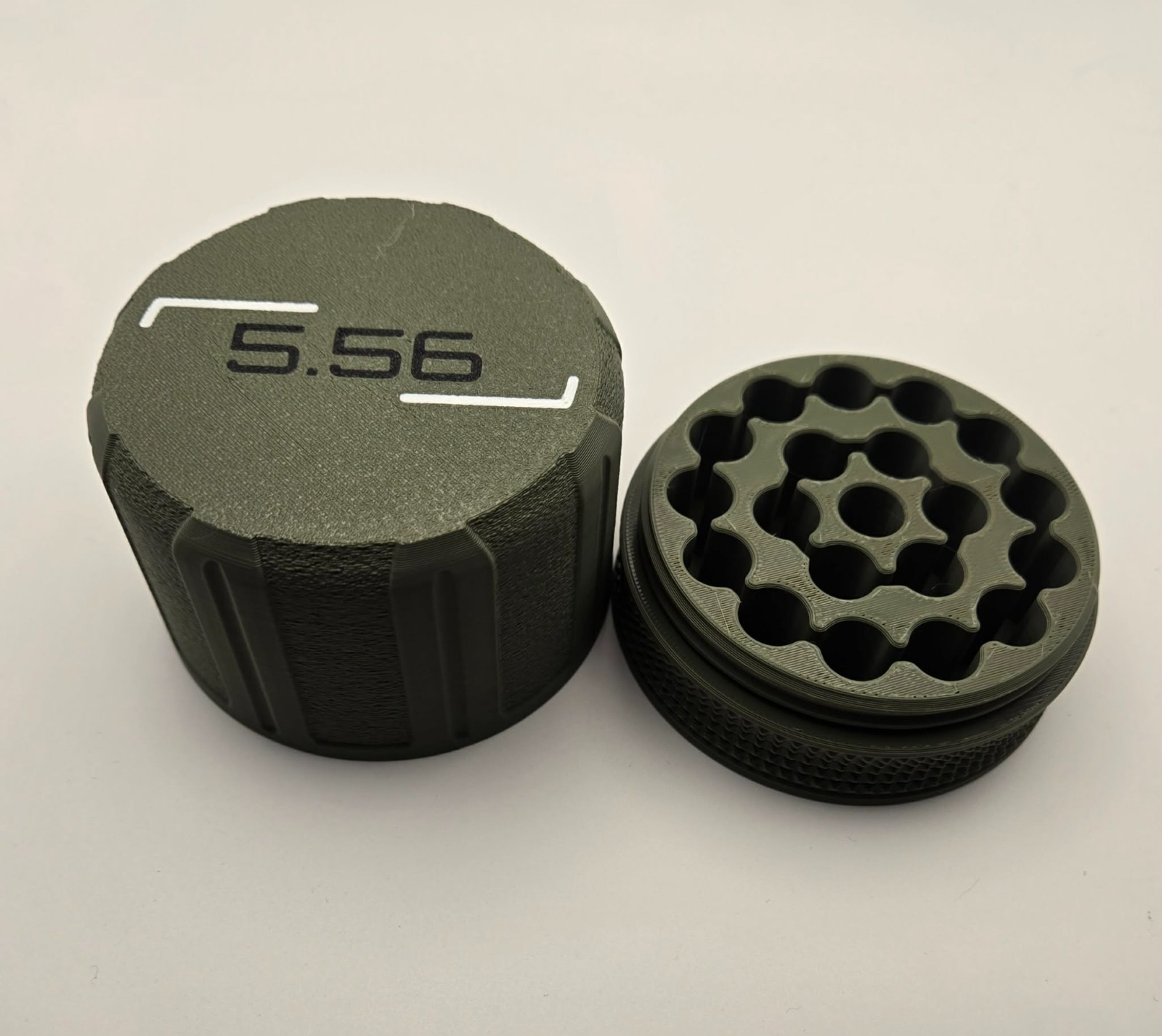 5.56 Ammo Puck – Holds 20 Rounds, Compact Storage Holder