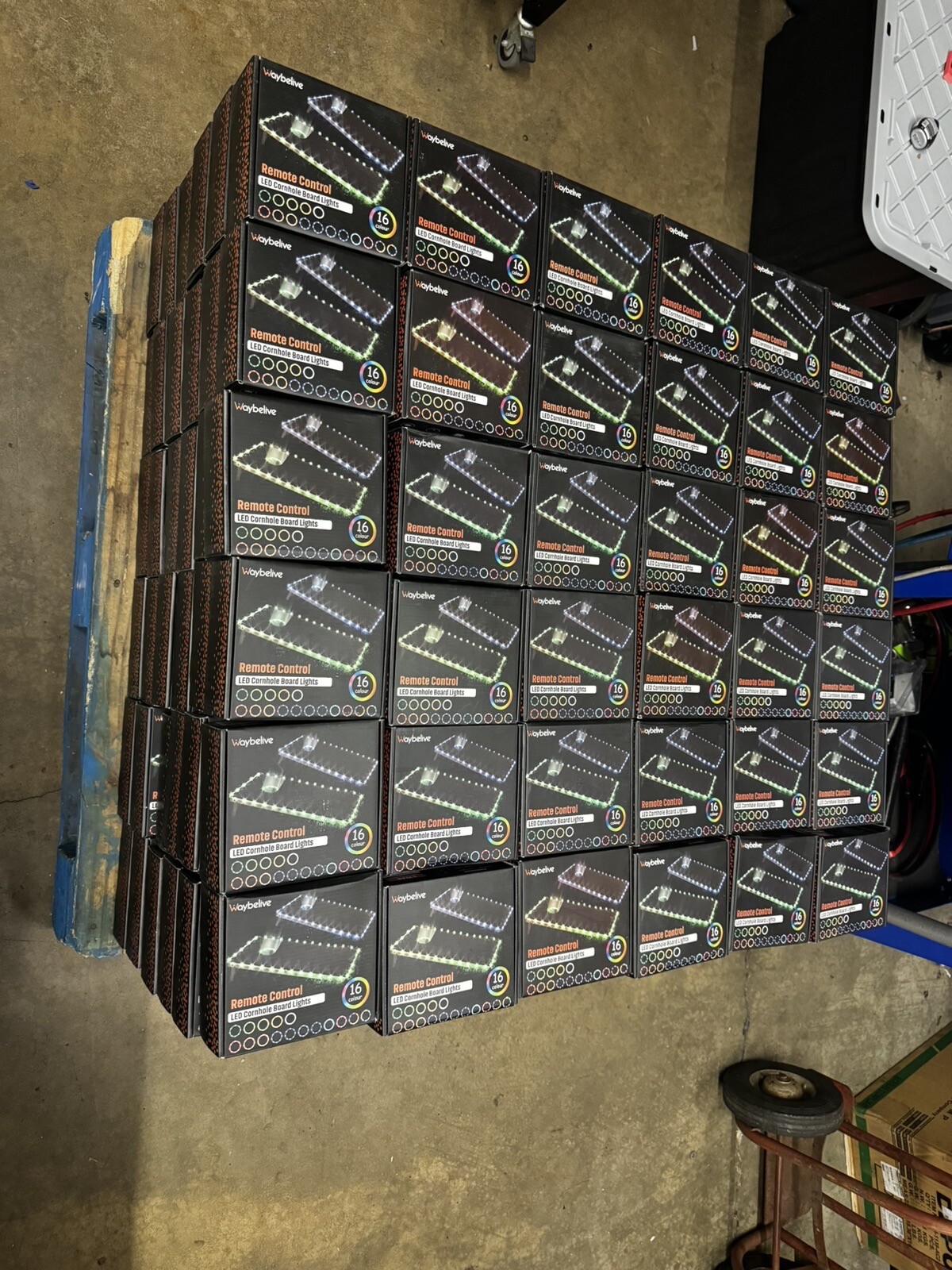 Waybelive LED Cornhole Board Lights - Remote control - 16 Colors