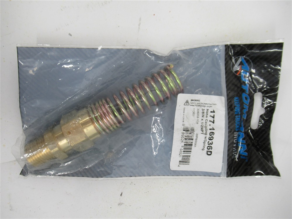 Automann 177.16936D Hose Coupling w/Spring 3/8 x 1/2NPT