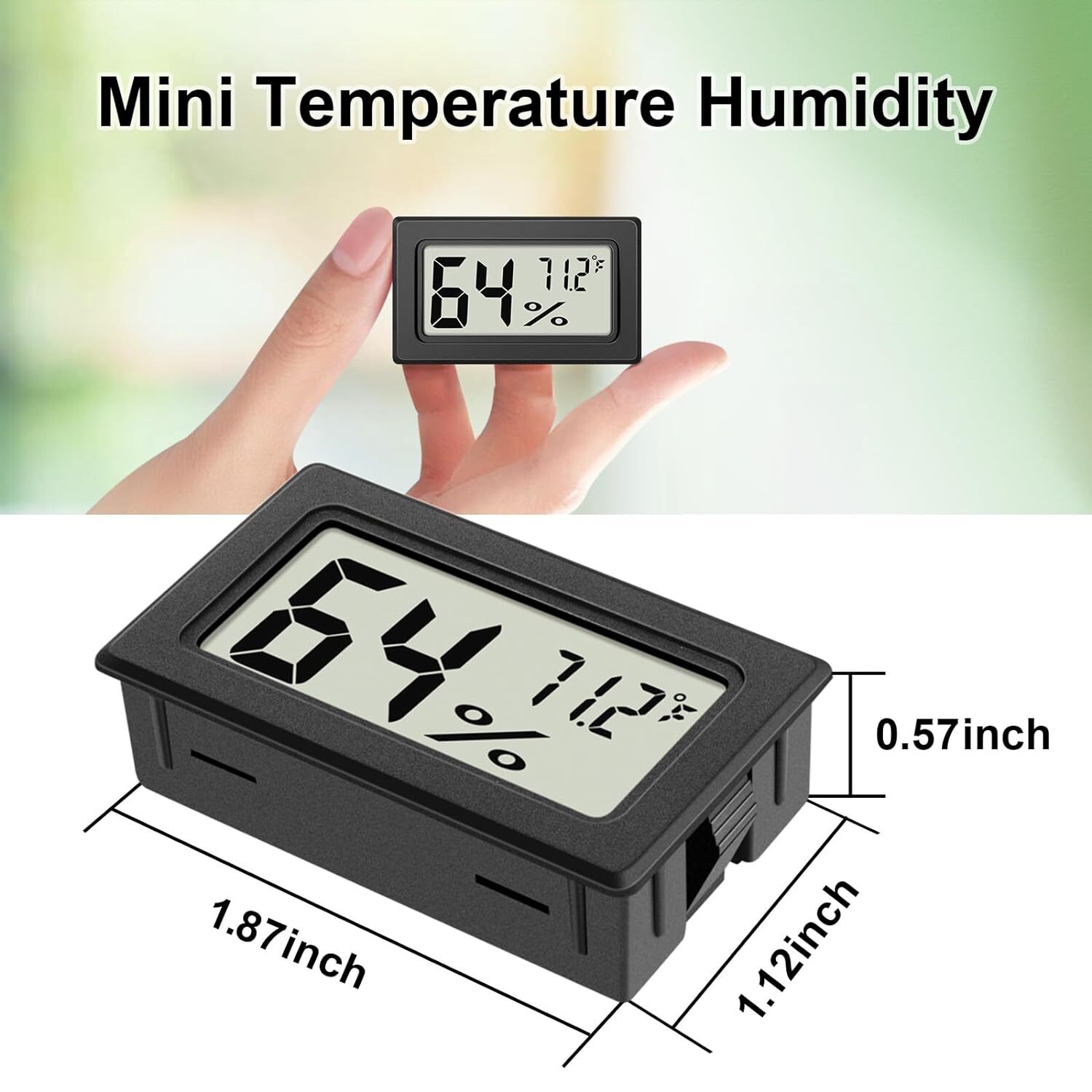 Mini Digital LCD Thermometer Hygrometer Humidity Temperature Meter Indoor Tester