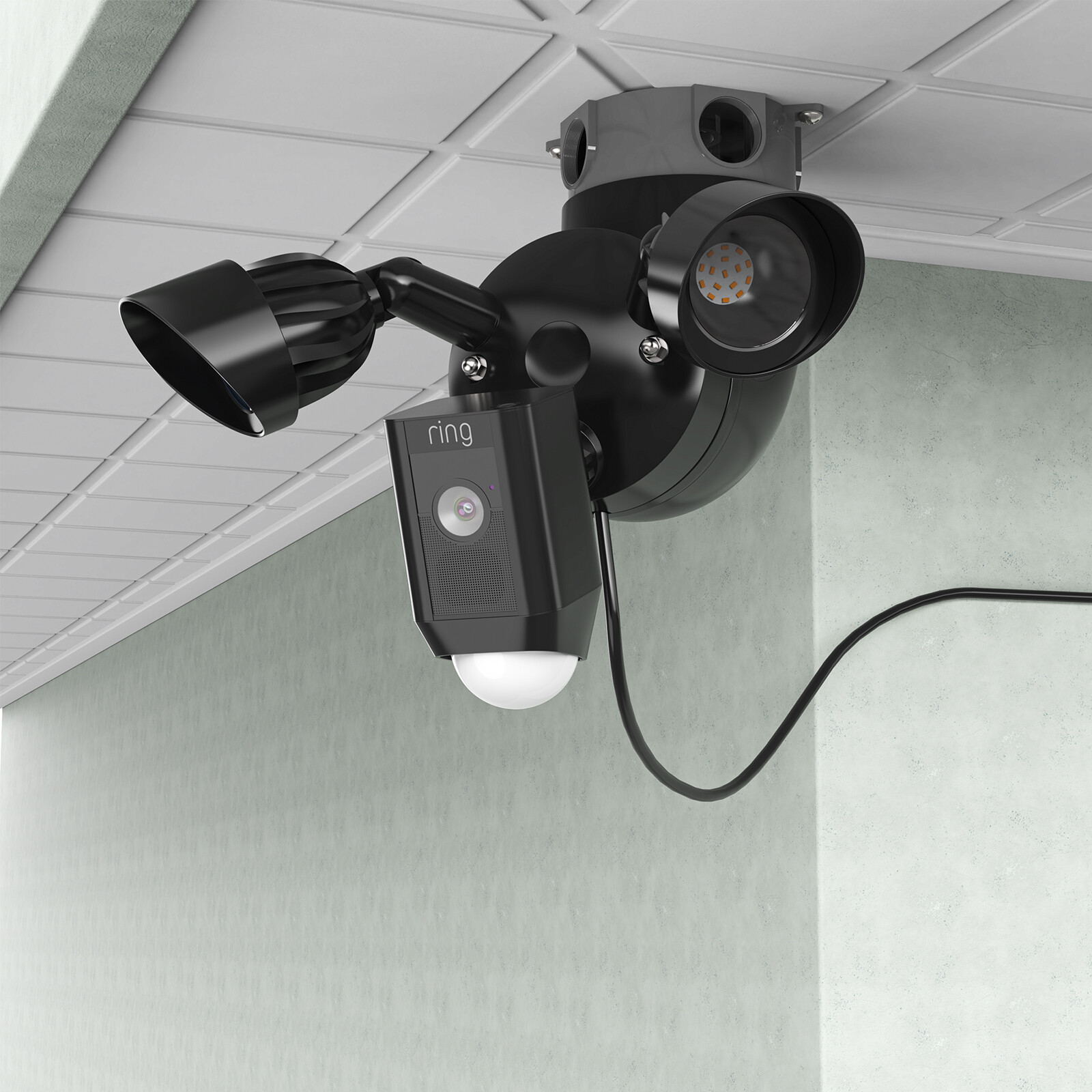 Eave Mount for Ring Floodlight Cam Wired Plus/Pro,Ring Plug-In Mount