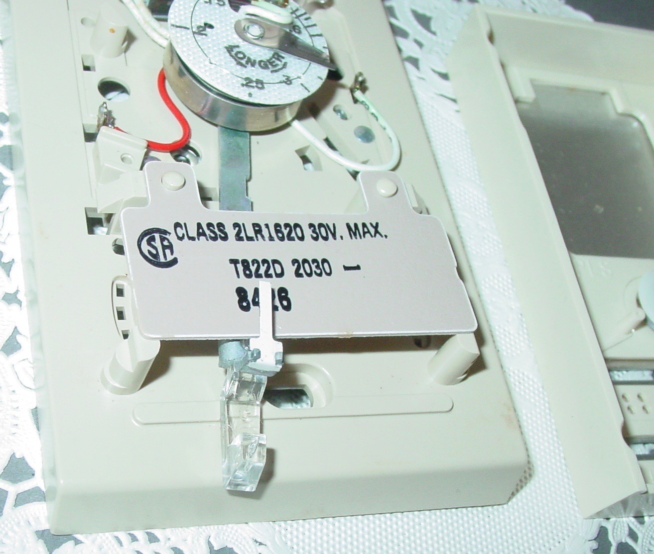 Vintage Honeywell T822D2030 Thermostat 24V Control Heating MCM Art Deco USA NOS