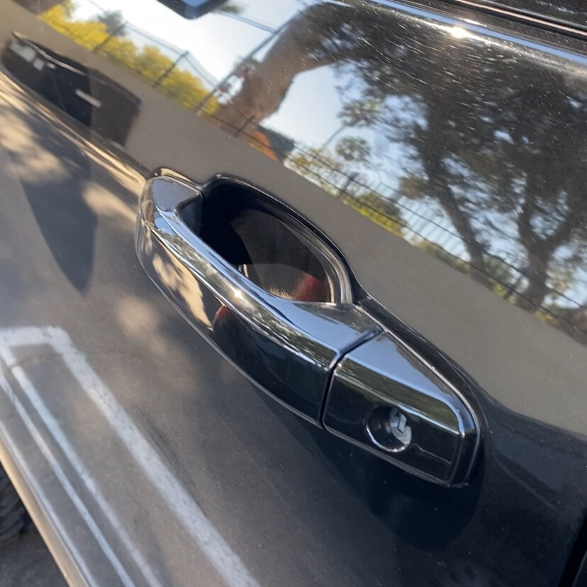 Gloss Black Outside Set of 4 Door Handle Fit 14-19 Chevrolet Silverado 1500 2500