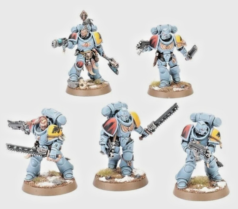Grey Hunter x 5-Space Wolves-Primaris Space Marine-Squad-Legion-Warhammer 40k