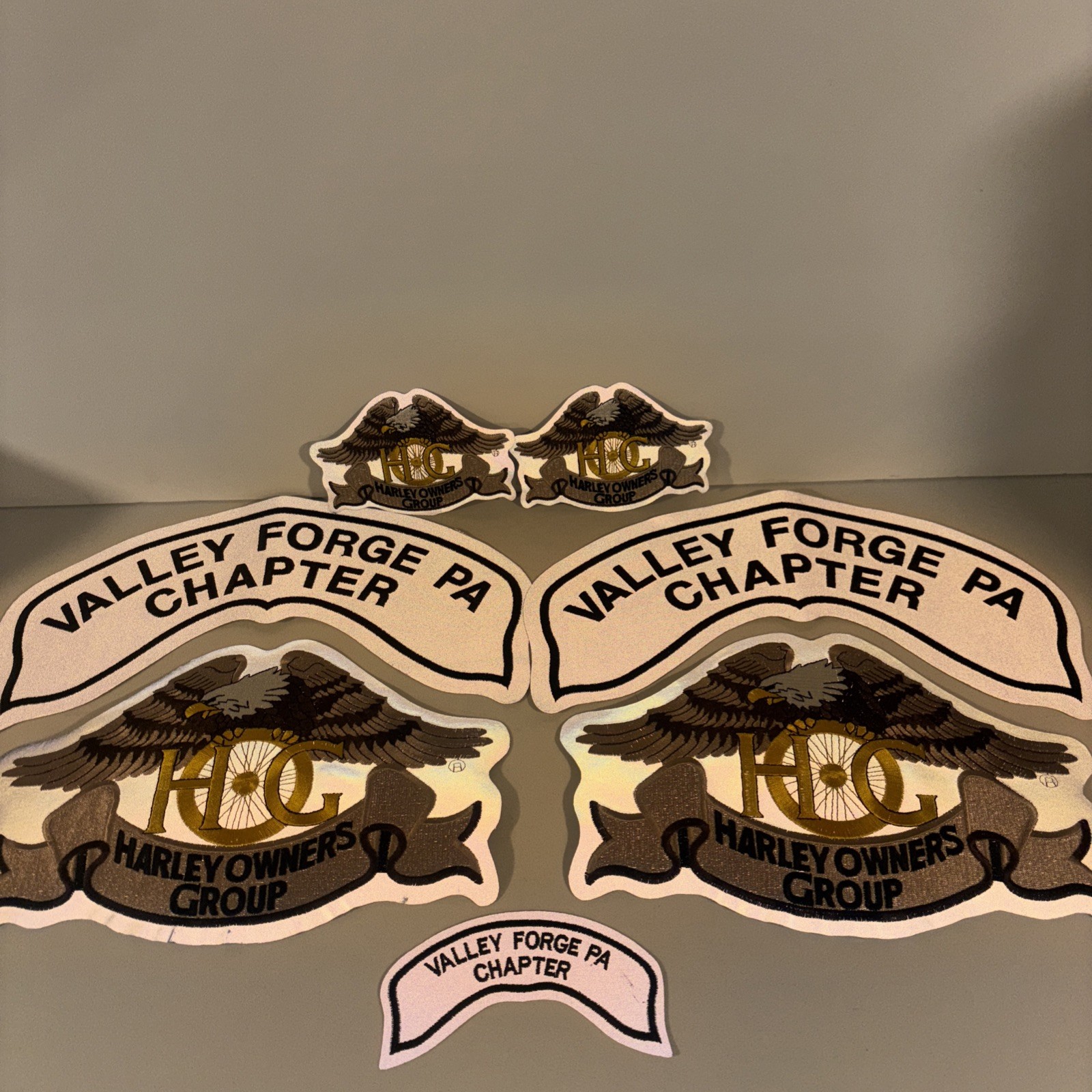 HARLEY OWNERS GROUP Large PATCHES (brand New)