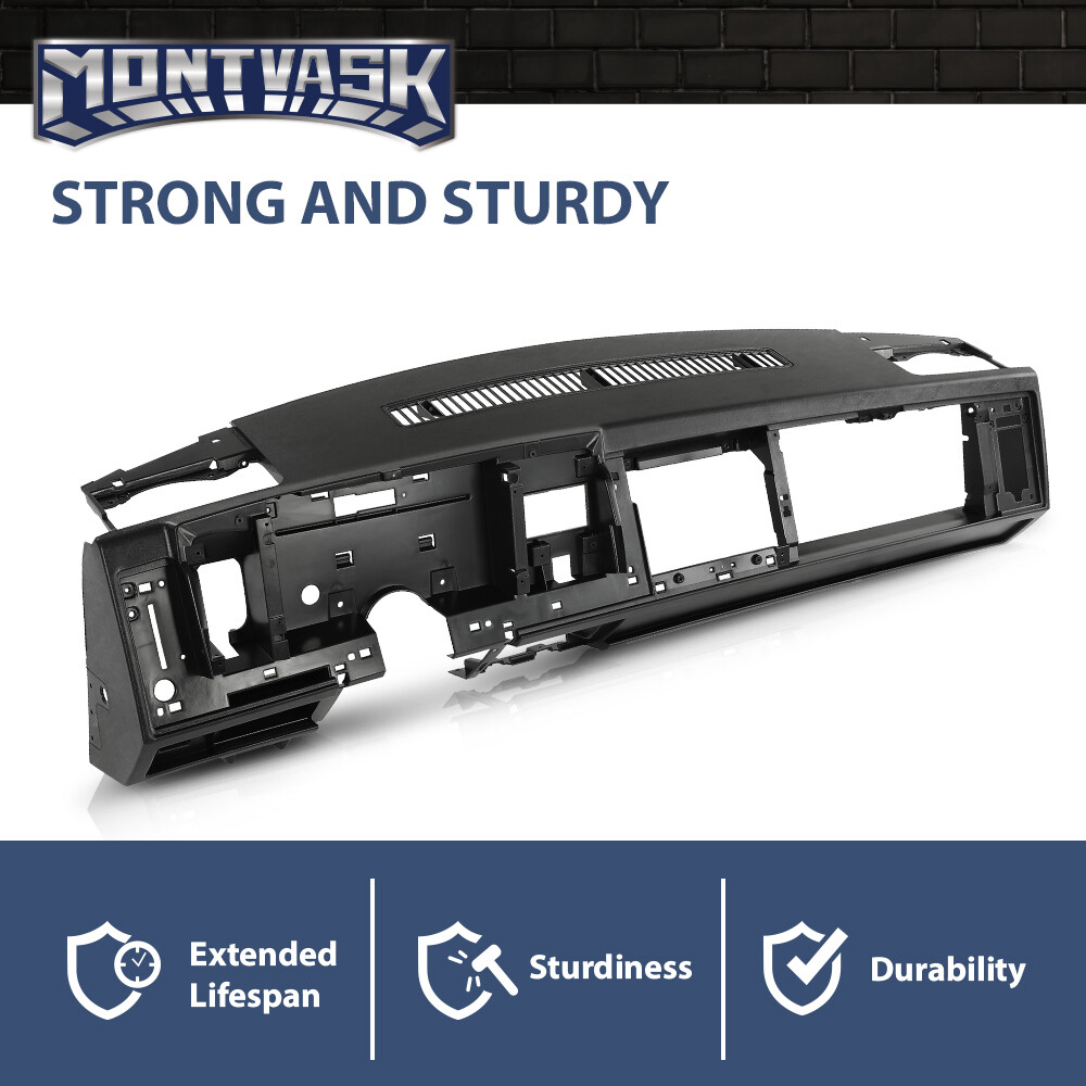 Fit For 88-94 Chevy GMC C/K Truck Suburban Blazer Dashboard Dash Core Black