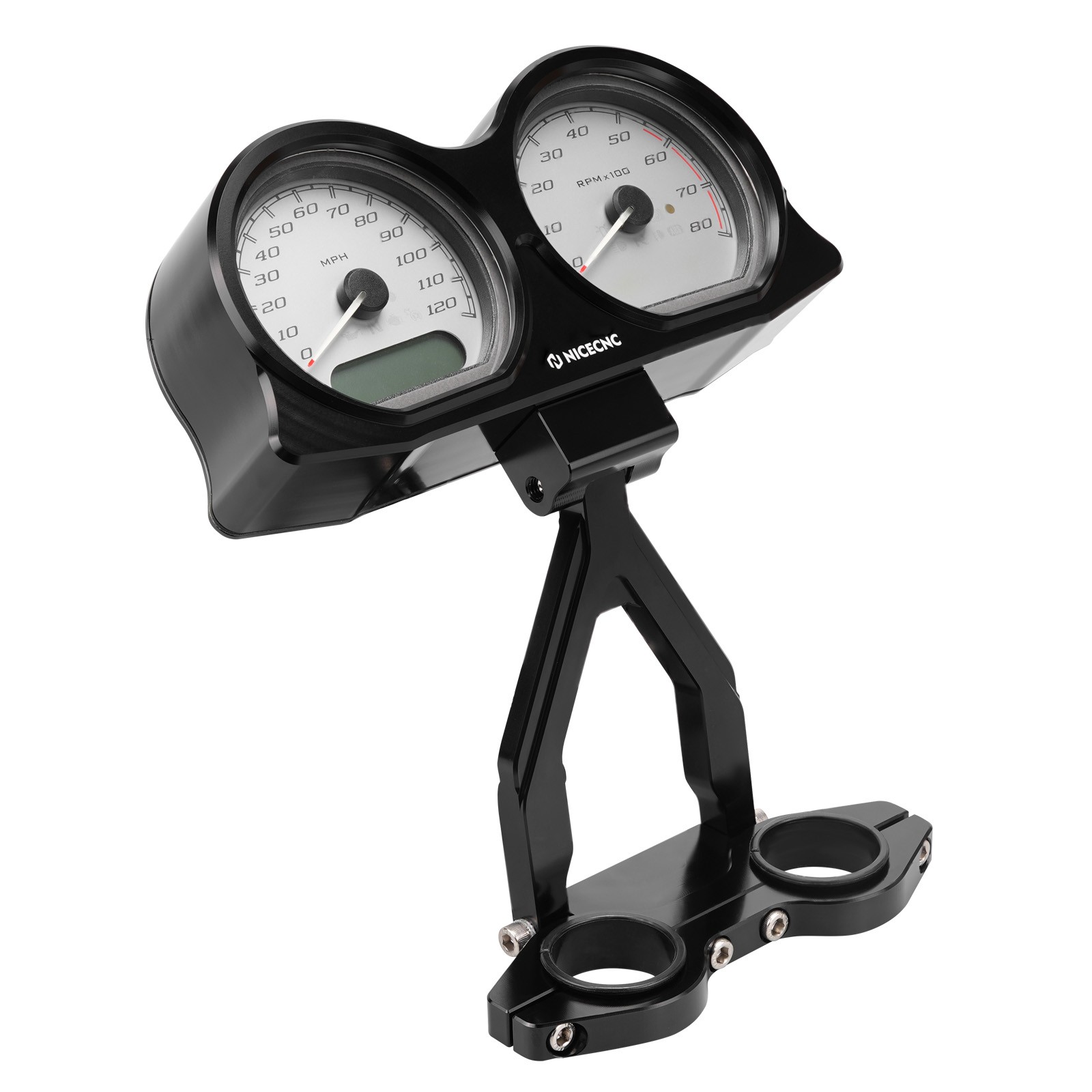 NICECNC Speedo Tach Cluster Relocation Case For Harley Road Glide FLTRX 2015-23