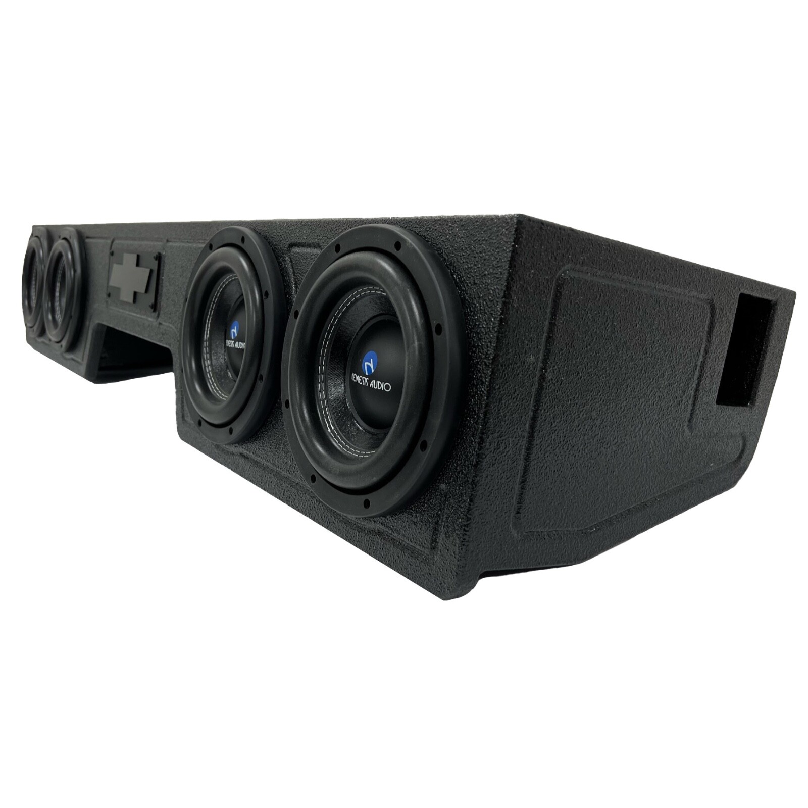 Sub Woofer Box Chevy Silverado 99-06 Ext Cab 4x8 Woofers Front Fire Ported