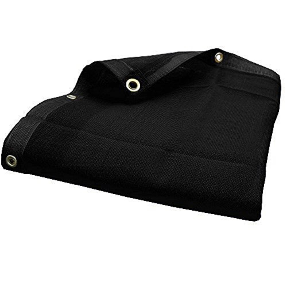 (Black) HD Mesh Tarp Net Sun Shade Fence Screen Patio Canopy Top