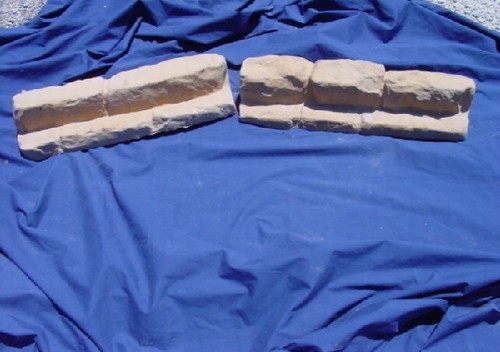 Flagstone Rock Look Border Edger Edging Craft Concrete Molds Set of 2 - 5021 MC