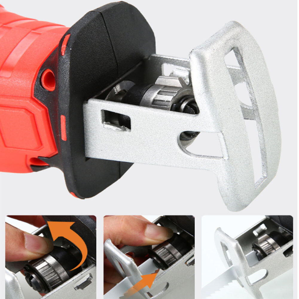 Portable Cordless Reciprocating Saw for Wood PVC/PPC Pipe Cutting w/Battery