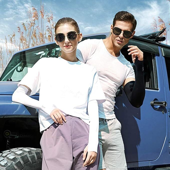 3 Pairs Cooling Arm Sleeves Cover UV Sun Protection Sports Outdoor For Men Women