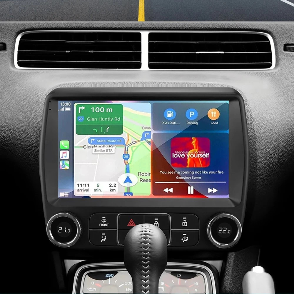 For Chevrolet Camaro 2010-2015  Android14 Apple CarPlay Car Stereo Radio GPS Nav