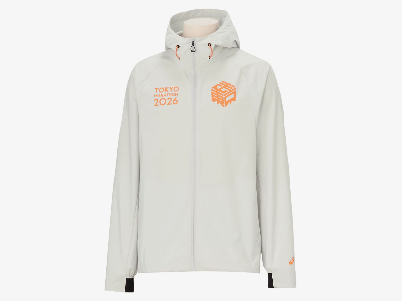 ASICS TOKYO MARATHON 2026 Limited JACKET GLACIER GREY NEW USA SHIP! XSMALL LARGE