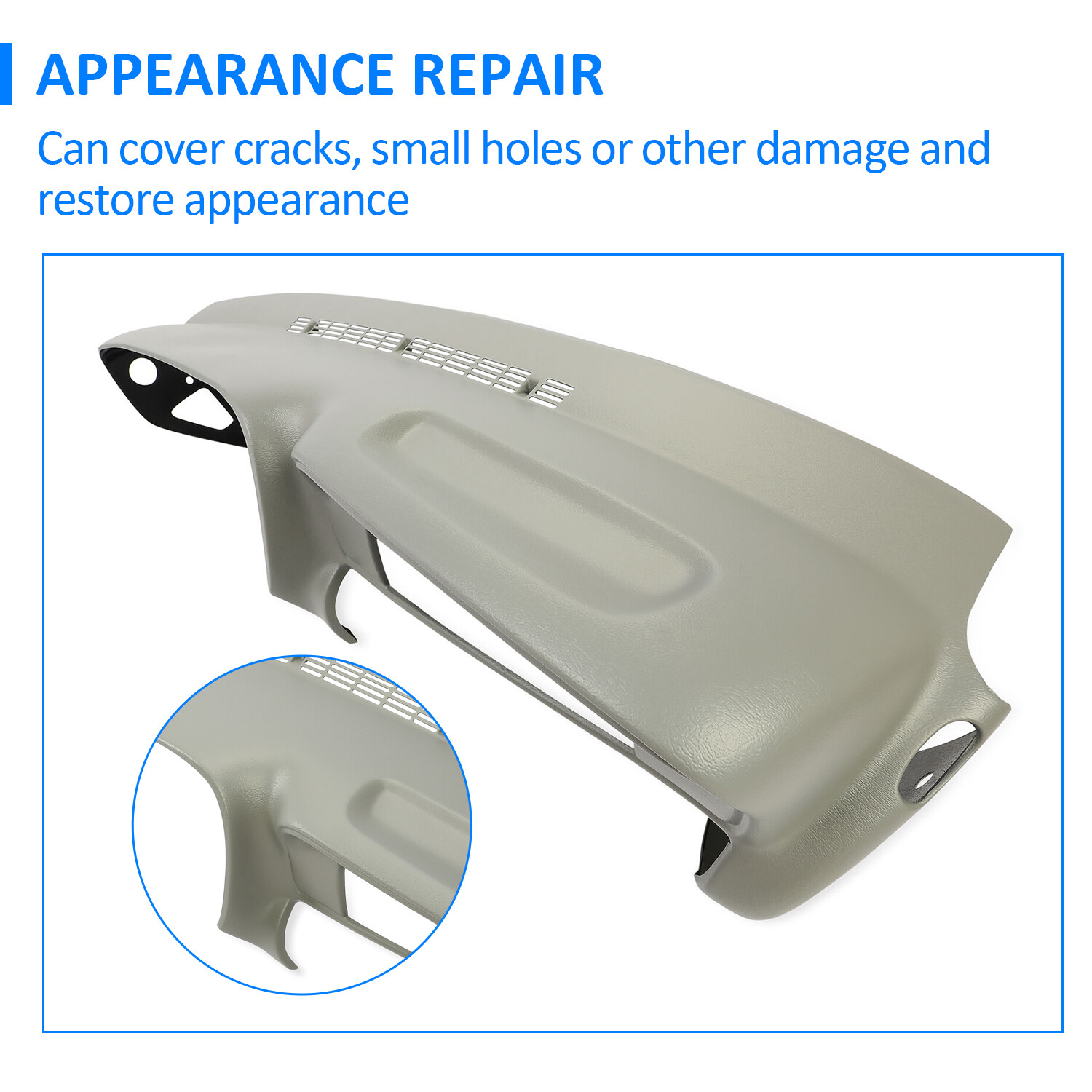 For 1997 97-99 00 GMC SUVs & Trucks in Medium Grey NEW Molded Dash Cover Cap