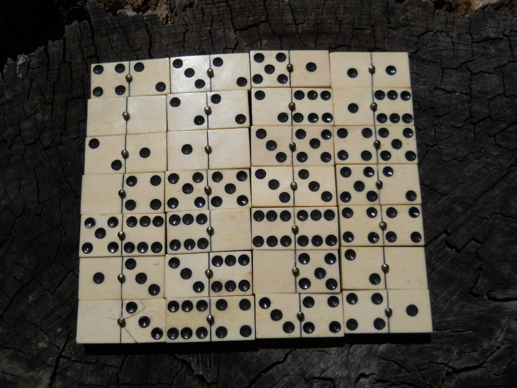 Old Rare Vintage Antique Civil War Relic Domino Game Piece Extremely Rare