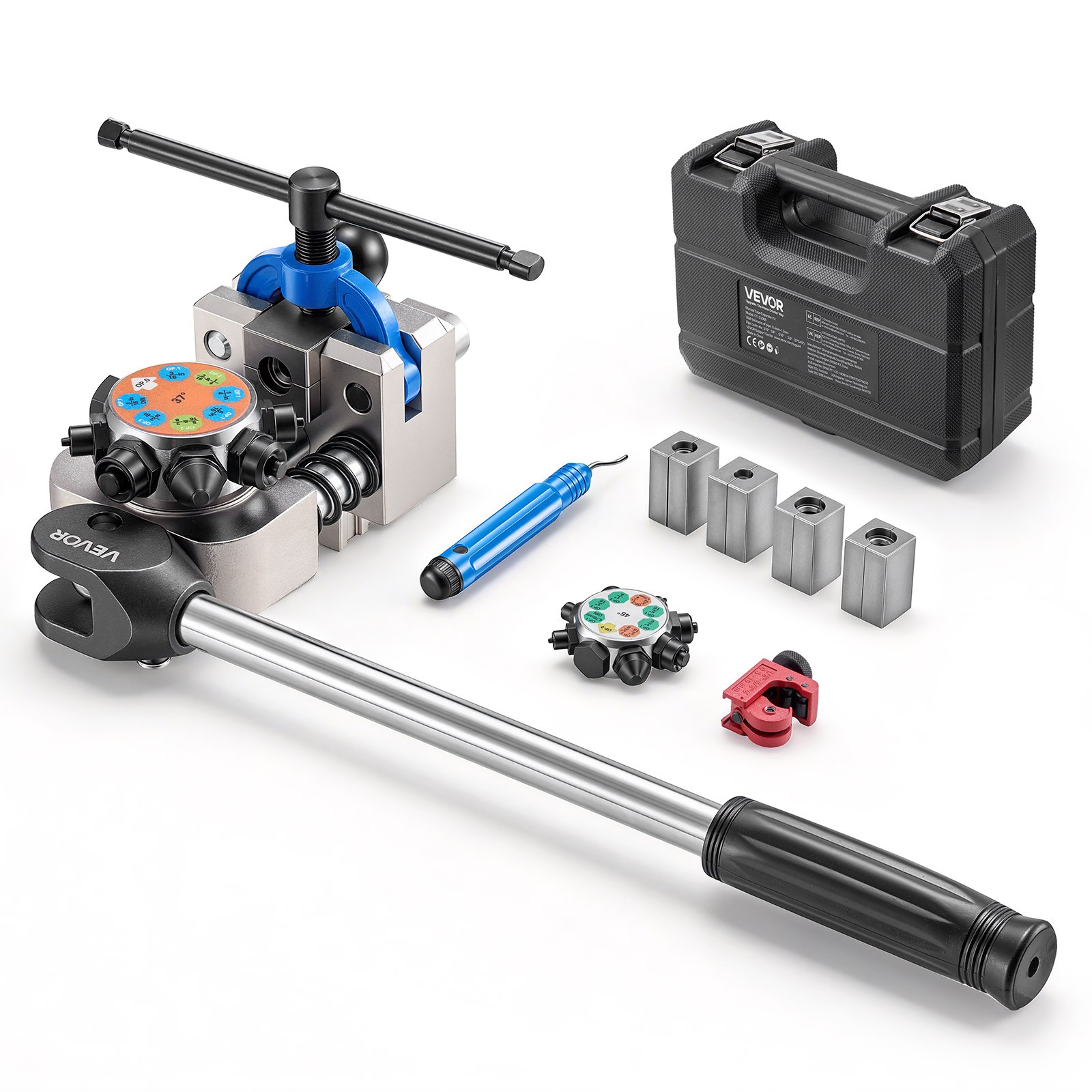 VEVOR Professional Brake Line Flaring Tool 45° & 37° Double Bubble Flaring