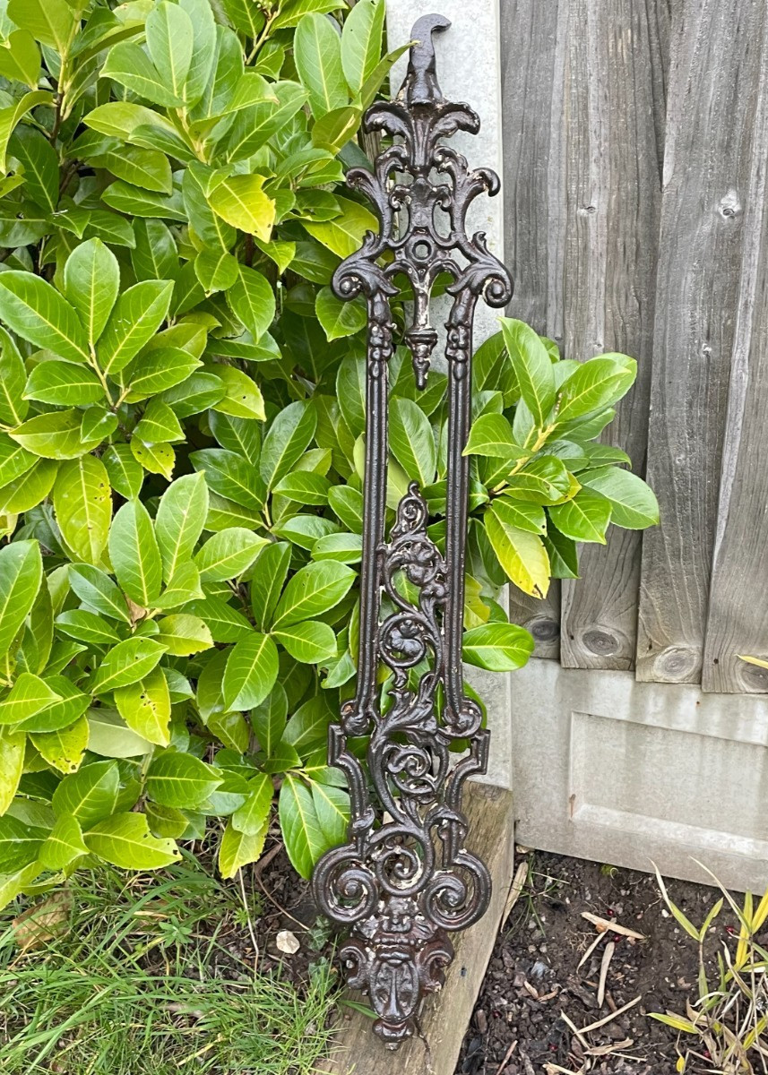 Antique 3ft Decorative Ornate Vintage Garden Cast Iron Stair Balustrade Handrail