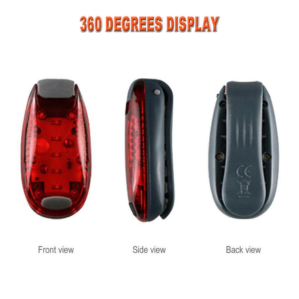 Night Safety Light 5 LEDs Strobe Waterproof Running Jogging Cycling Warning Lamp