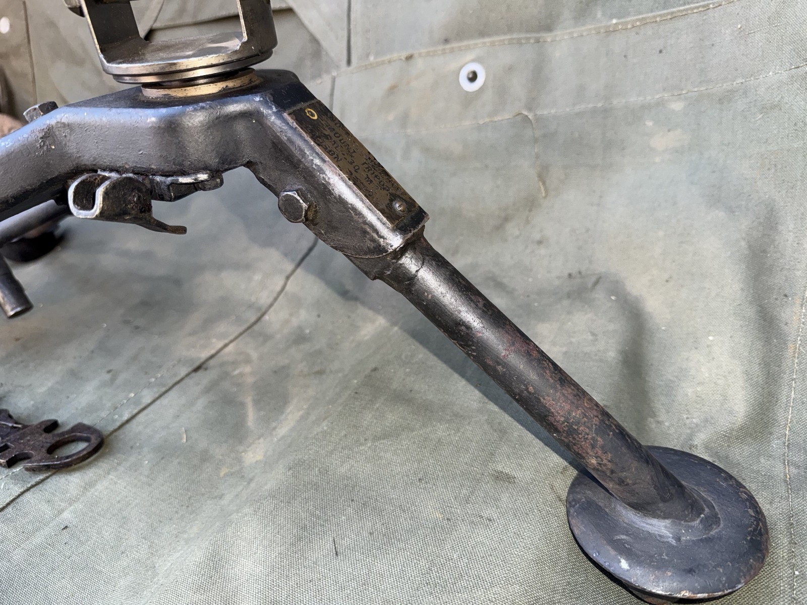 US WW2 30cal Tripod 1919 M2 T&E tool short Pintle LAMSON 1942 #100021