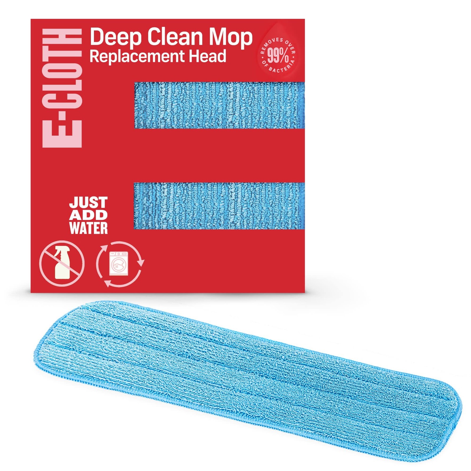 E-Cloth Microfiber Mop Head Replacement - Reusable Microfiber Mop Pads, Washa...