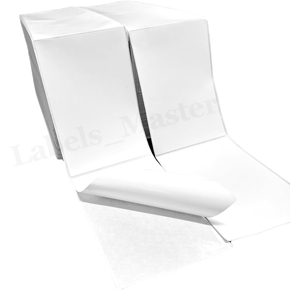 4x6 Fanfold Direct Thermal Shipping Labels Perforated for Zebra & Rollo Printers