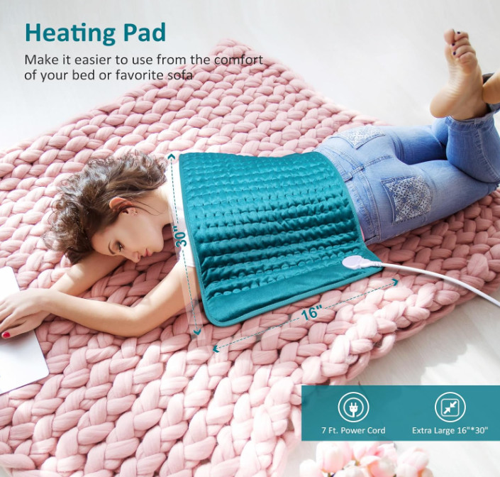 BESIGILA Electric Heating pad for Back/Shoulder/Neck/Leg/Cramps & Arthritis Pain