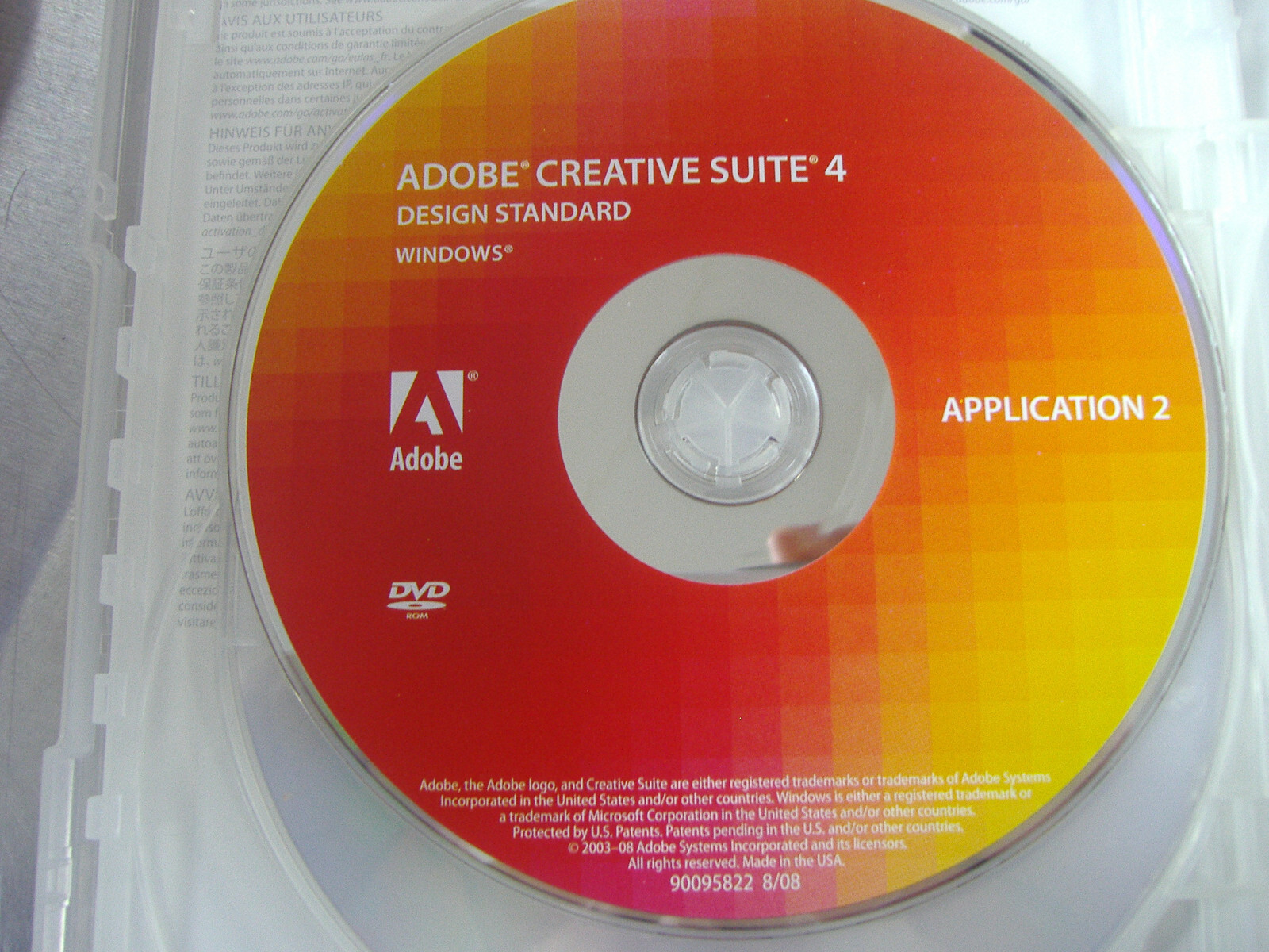 Adobe Creative Suite 4 CS4 Design Standard For Windows Full Retai DVD Version