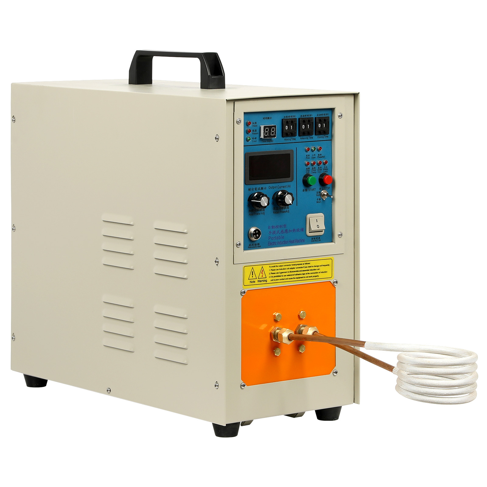 15KW High Frequency Induction Heater Furnace 30-100 KHz 220V 2200 ℃ (3992 ℉)
