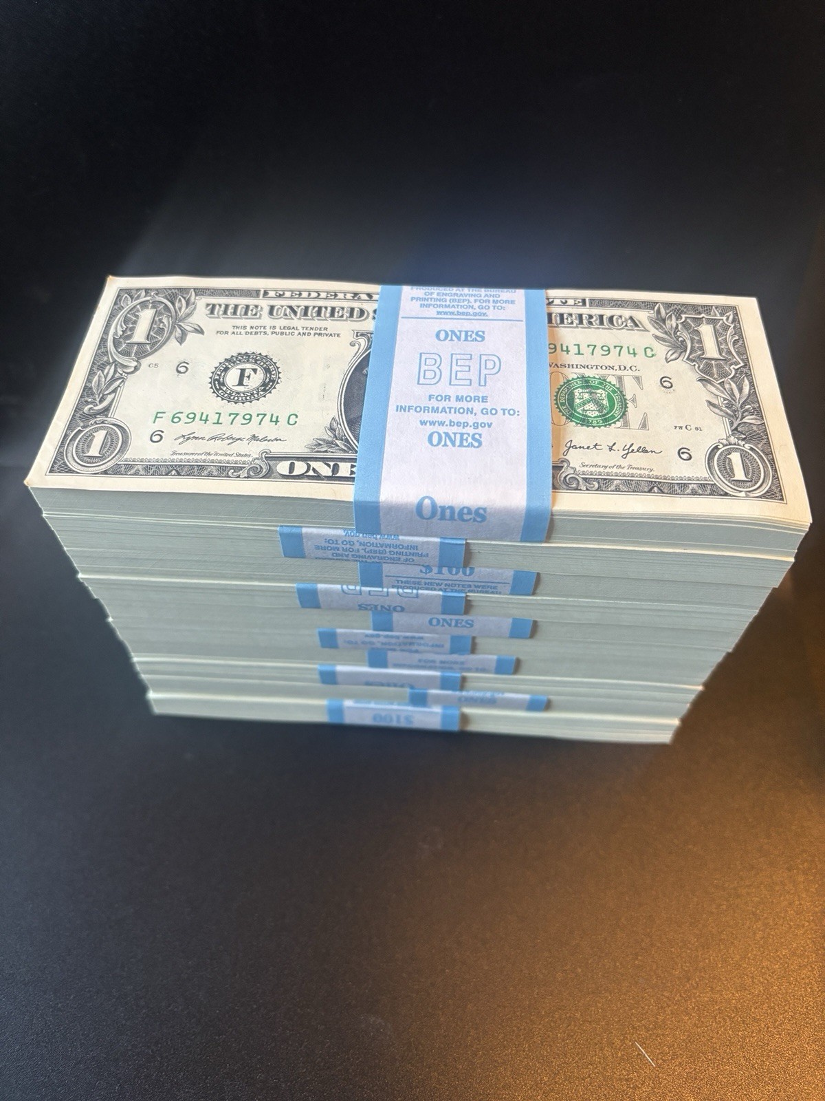 100 Uncirculated $1 Bills – 2021 Atlanta Series – US Paper Money