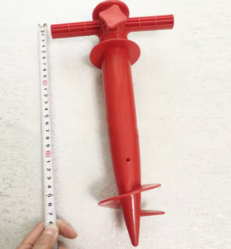 1pc Adjustable Plastic Umbrella Base Spike–Secure Anchor Stand for Beach & Patio