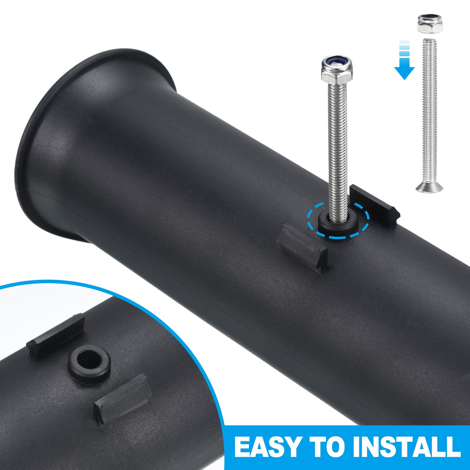 6Pcs Fishing Rod Holder Racks Plastic Boat Pole Bracket Fishing Tube