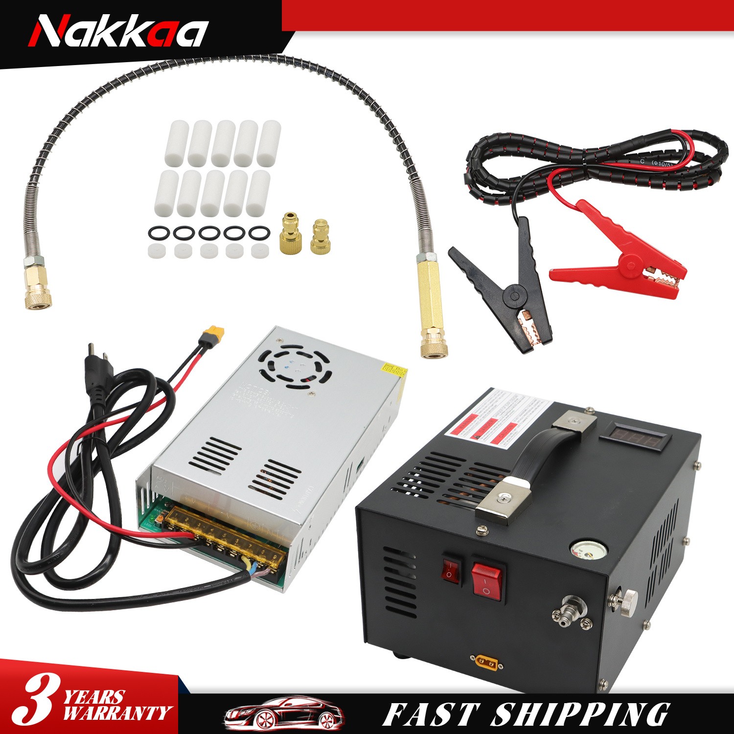 PCP Air Compressor Manual-Stop w/Built-in Fan 4500PSI/30MPa US