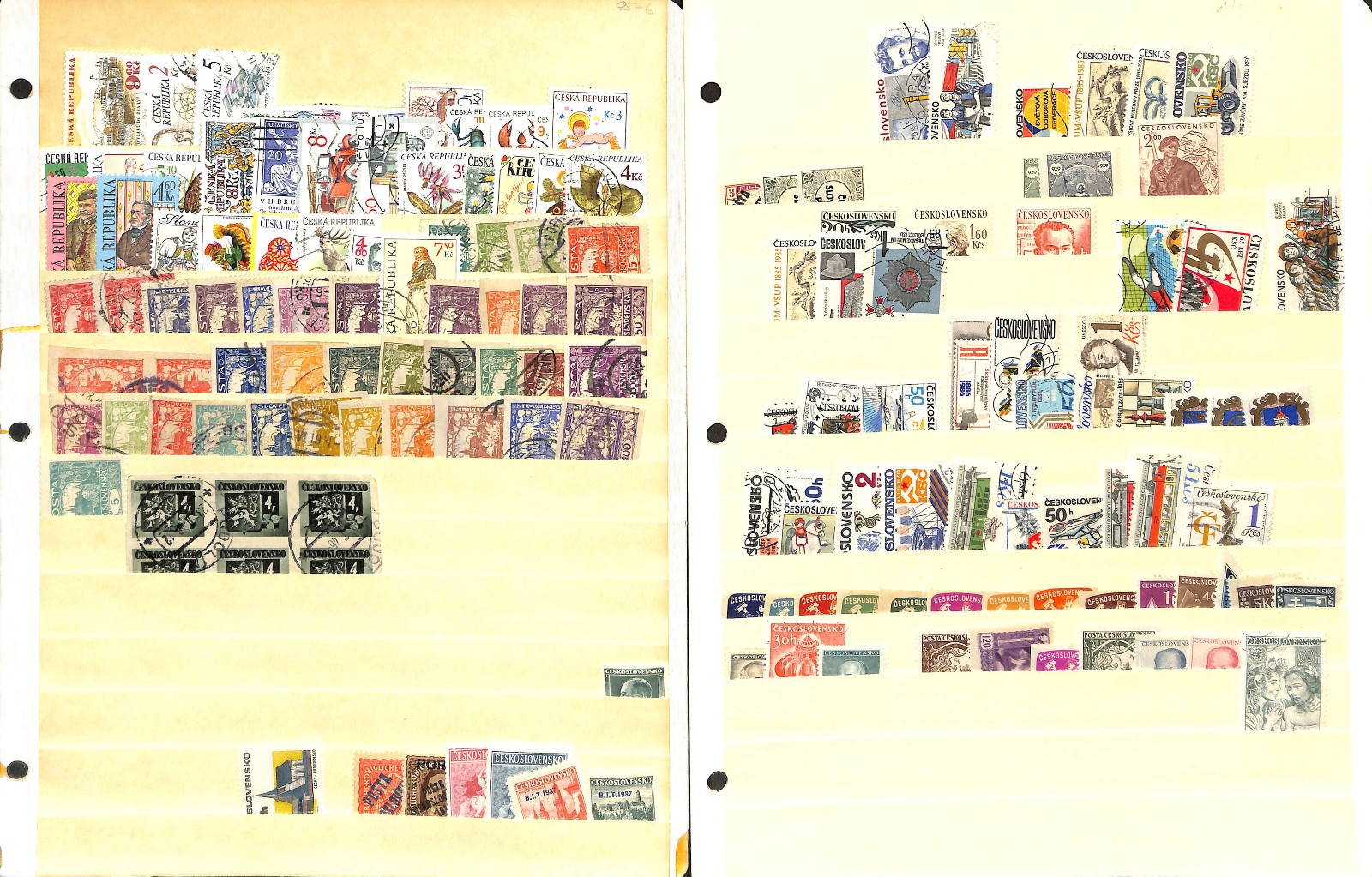 Czechoslovakia Stamp Collection on 40 Scott International Pages, 1918-1968 (BG)